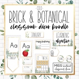 Brick & Botanical Gold Classroom Decor Bundle