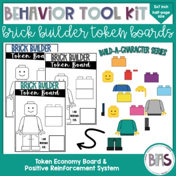 Preview of Brick Builder (LEGO) Token Boards with Visual Reward Choices | Behavior Tool Kit