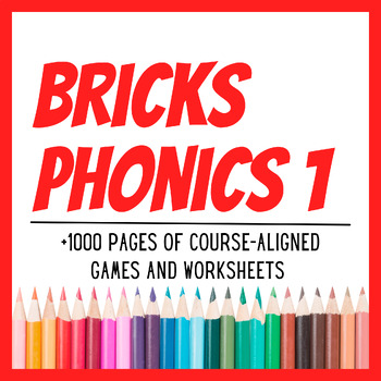 Preview of Bricks Phonics 1, +1000 Pages of Games and Worksheets