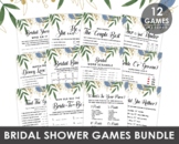 Bridal Games Shower Printable, Set of 12