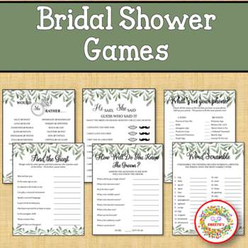 Preview of Bridal Shower Games