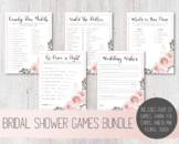 Bridal Shower Games | Bridal Shower Bundle | Floral Bridal