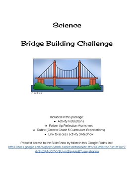 Preview of Bridge Building Challenge