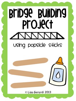 Preview of Bridge Building Project Using Popsicle Sticks
