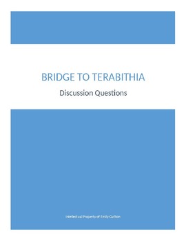 Preview of Bridge To Terabithia Discussion Questions