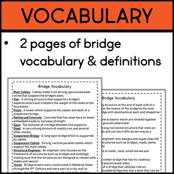 building bridges vocabulary teacher document
