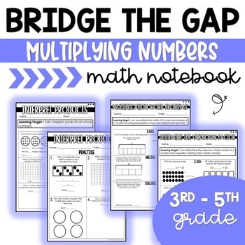 Preview of Bridge the Gap | Worksheets for Multiplication | Remediation