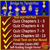 Bridge to Terabithia Chapter Quizzes and Test - Printable 