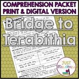 Bridge to Terabithia Comprehension Packet
