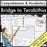 Bridge to Terabithia | Comprehension Questions and Vocabul