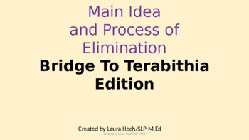 Preview of Bridge to Terabithia Main Idea