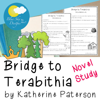 Preview of Bridge to Terabithia Novel Study - Reading Comprehension