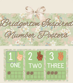 Bridgerton Inspired Number Posters