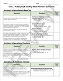 Bridges 5th Grade Standards Based Post-Assessment Cover Sh