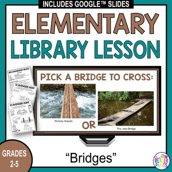 Preview of Bridges Library Lesson - STEM Lesson - STEM World Records - Tallest Highest