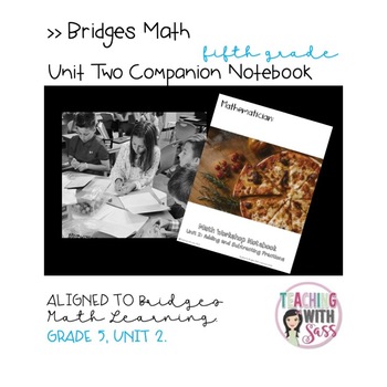 Preview of Math Grade Five, Unit 2 Companion Student Notebook *Aligned to Specific Curricul