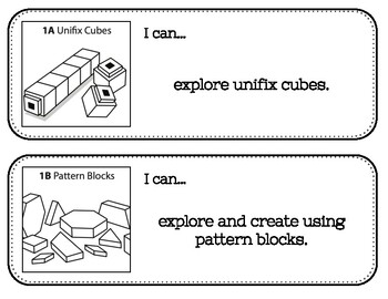 Preview of Bridges Math Kindergarten Units I Can Posters Curriculum