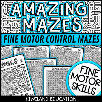 Preview of Mazes for Fine Motor Skills, Activities and Worksheets | Back To School Fun