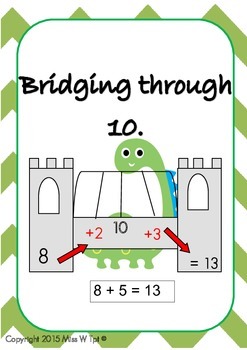 Bridging Through 10 addition by Miss W TpT | Teachers Pay Teachers