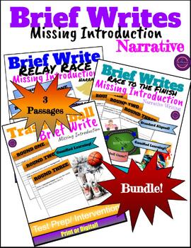 Preview of Brief Write- Narrative-Missing Introduction***BUNDLE***