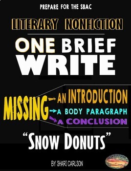 Preview of Brief Writes - 1: Snow Donut ~ Missing the INTRODUCTION - LITERARY NONFICTION