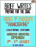 Brief Writes - 1:  Thanksgiving OPINION - Missing the INTR