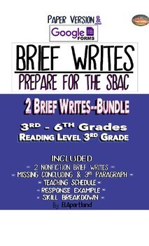 Preview of Brief Writes - 2 + 1: REVISE A BRIEF TEXT (1) & BRIEF WRITES (2)