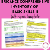 Brigance Comprehensive Inventory of Basic Skills II report