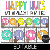 ASL Alphabet Posters - Sign Language Alphabet - Happy Hues