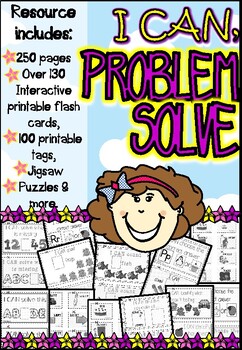 Preview of PROBLEM SOLVING, NUMERACY, ALPHABET, WORDS, COLORS, FEELINGS & MORE*(250 PAGES)*