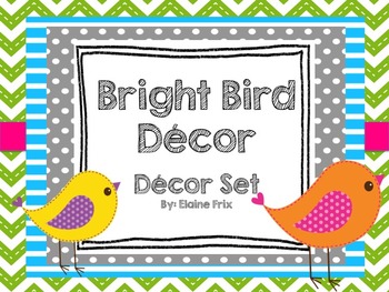 Preview of Bright Boho Bird Decor