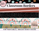 Bright Boho Classroom Borders Pack | Bulletin Board Border
