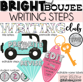 Preview of Bright & Boujee // Writing Steps