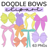 Bright Coquette Bow Clipart for Personal and Commercial Use