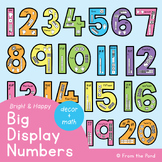 Bright Bulletin Board Numbers Display