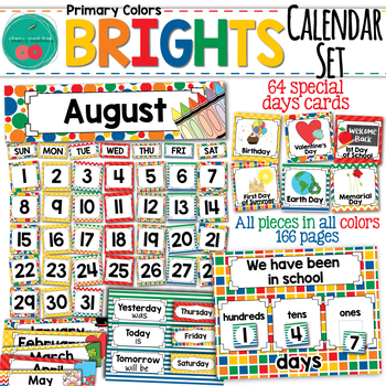 Preview of Bright Calendar Set