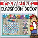 Bright Camping Theme Classroom Decor - Editable