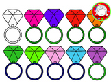 Bright Candy Rings Clipart (Personal & Commercial Use)