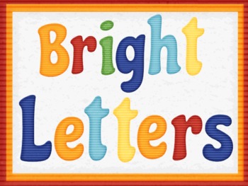 Preview of Bright Capital and Lowercase Alphabet Letters Set Clipart