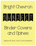 Bright Chevron Binder and Spine Covers (Subjects)