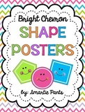Bright Chevron 2D Shape Posters