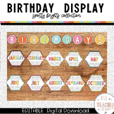 Bright Classroom Birthday Display | Classroom Birthday Boa