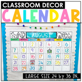 Bright Printable Classroom Calendar Set for Bright Classro
