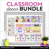 Bright Classroom Decor Bundle - Alphabet, Numbers, Rule Po