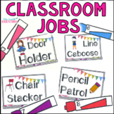 Classroom Jobs Editable - Bright Classroom Decor - Classro