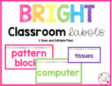 Bright Classroom Labels