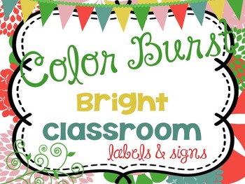 Preview of Classroom Labels for Word Wall ABCs and Months Colorful BUNDLE