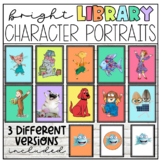 Bright Classroom Library Book Character Portraits for Gall