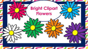 Preview of Bright Clipart Flowers