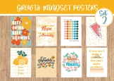 Bright Colored Growth Mindset set of 8 Classroom Posters SET 2